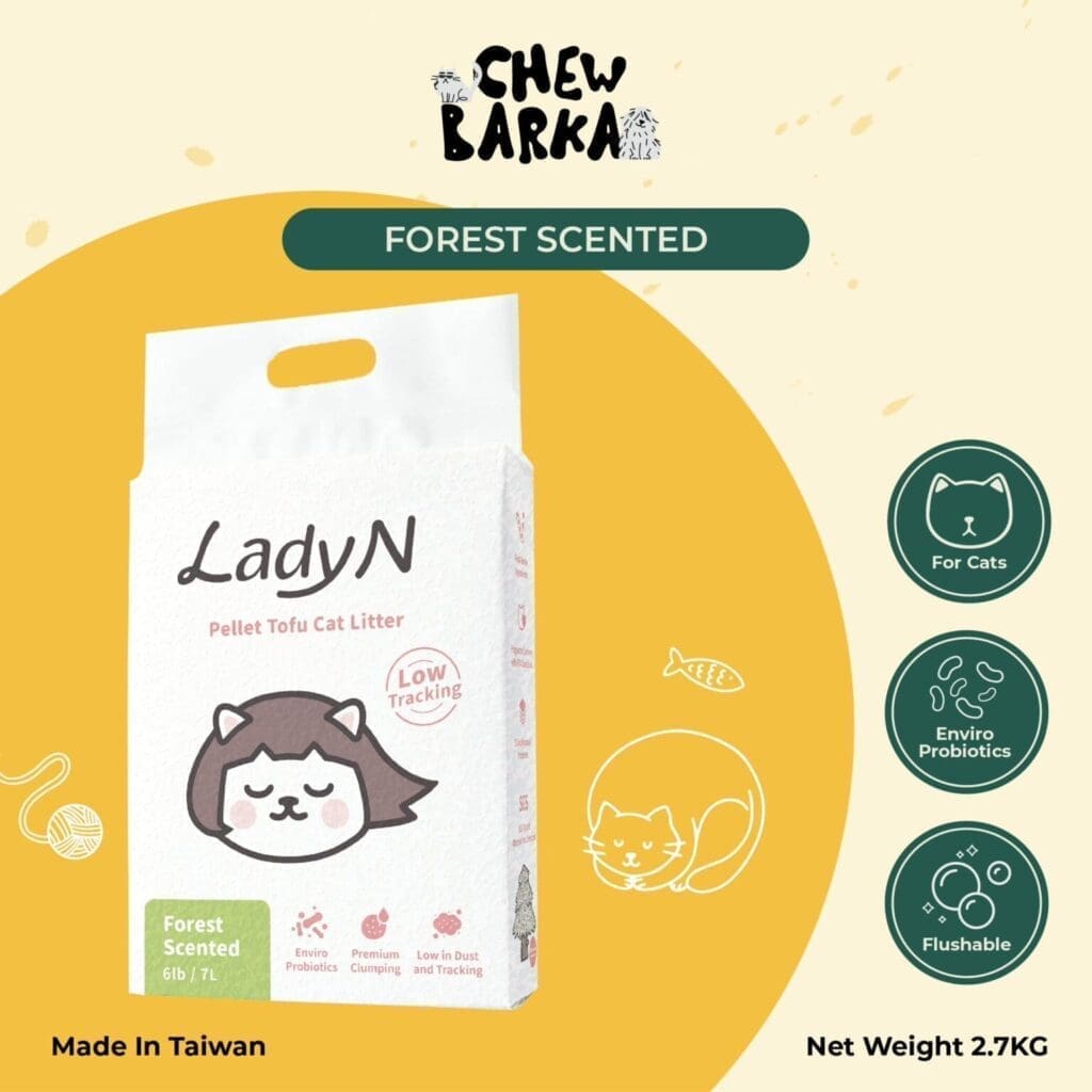 Lady N Pellet Tofu Cat Litter (7L/2.7kg) - Forest Scented - Image 10