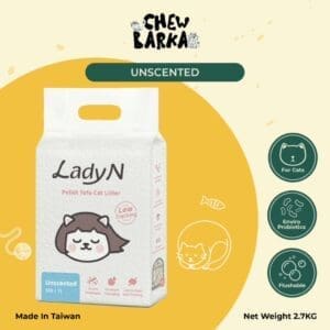 Lady N Pellet Tofu Cat Litter (7L/2.7kg) - Unscented