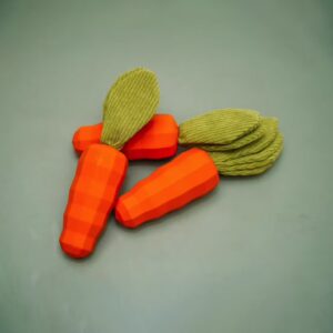 Pet Dog Toy | Rubber Carrot | Dog Chew Training Toy | Chew Toy for Dogs