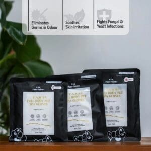 For Furry Friends P.A.W.S Full Body Pet Spa Gloves (Unscented, Rose, Lavender) [Chewbarka]