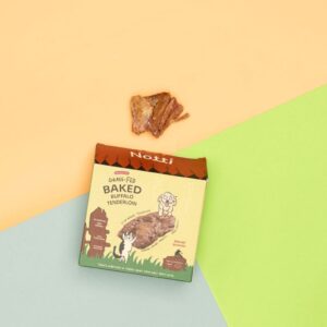 Notti Treats for Cats & Dogs | Ready to eat | Grass-fed Baked Buffalo Tenderloin - 80g [Chewbarka]