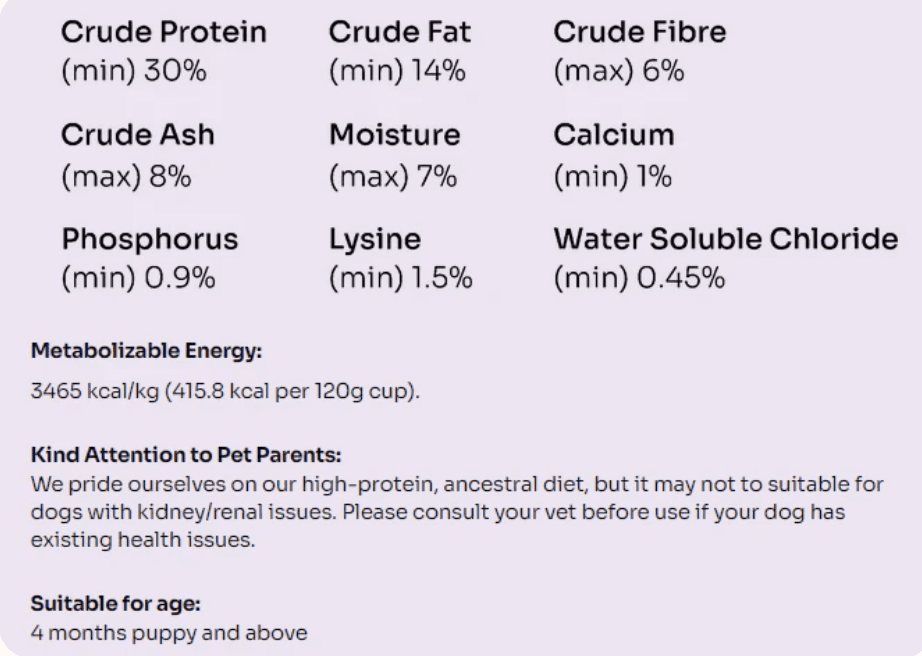 Notti Super Premium Dog Food | Allergy Care | Slow Baked Fresh Duck & Salmon - 1.5kg [Chewbarka] - Image 9