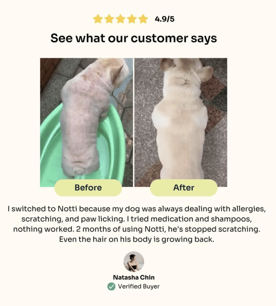 [SCDTS] Notti Super Premium Dog Food | Allergy Care | Slow Baked Fresh Duck & Salmon - 1.5kg [Chewbarka] - Image 5