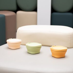 Chewbarka Collapsible Pet Bowl - Cream