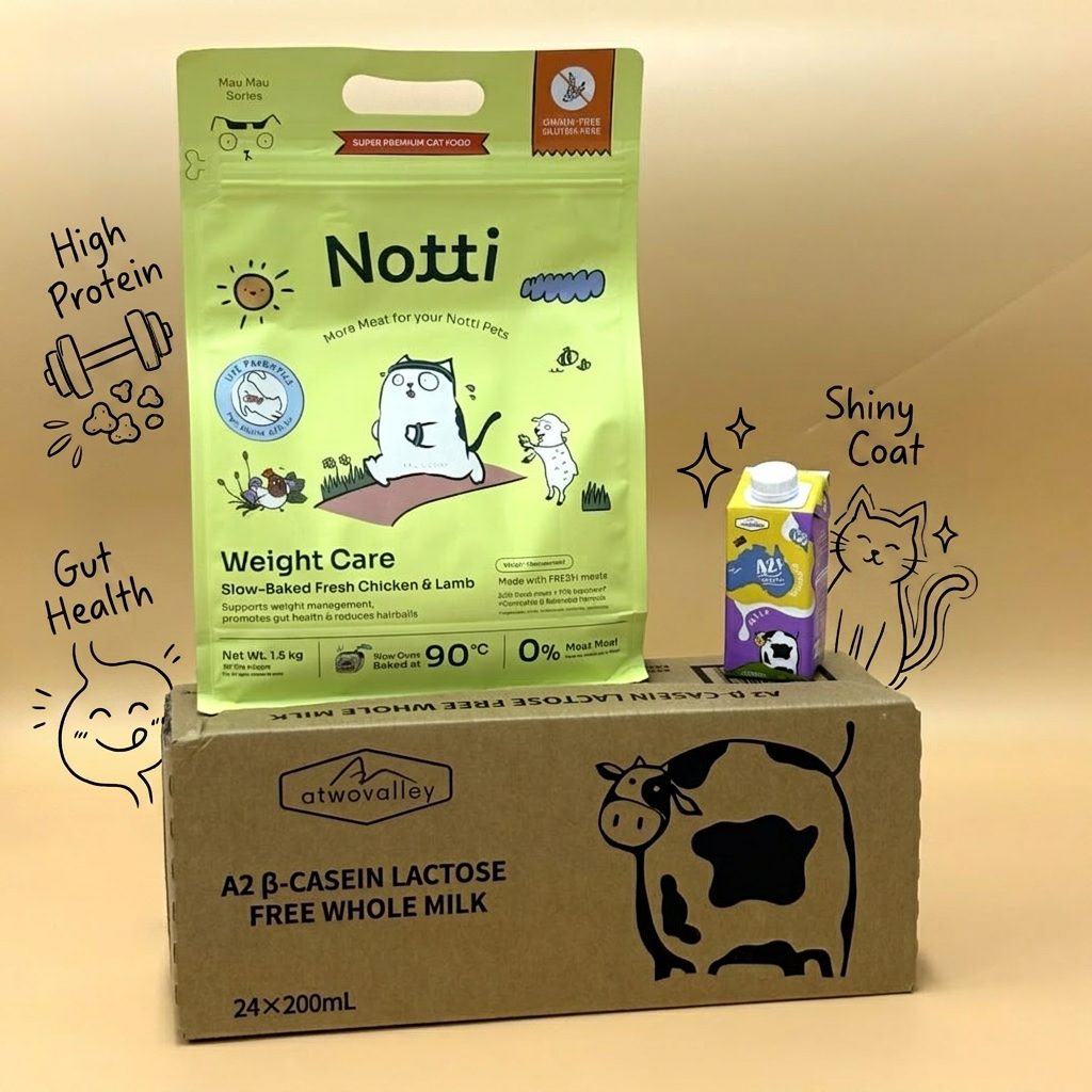 Atwovalley Milk + Notti KIbbles Bundle
