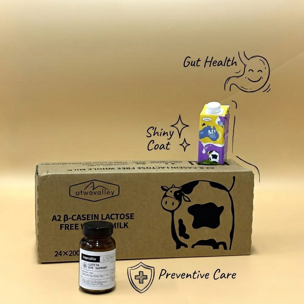 Atwovalley Milk + Mercifur Supplement (1 Bottle) Bundle