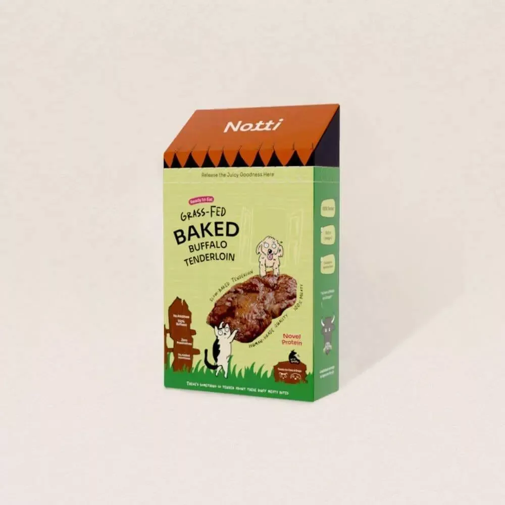 Grass-Fed Baked Buffalo Tenderloin Treats (80g)
